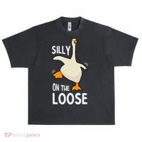 Silly Goose On The Loose Stupid And Silly Goose Urban Oversized Heavyweight T-Shirt thumb 0
