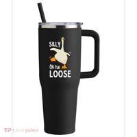 Silly Goose On The Loose Stupid And Silly Goose 40oz Vacuum Insulated Stainless Steel Travel Tumbler thumb 0