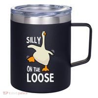 Silly Goose On The Loose Stupid And Silly Goose 12oz Stainless Steel Coffee Mug thumb 0