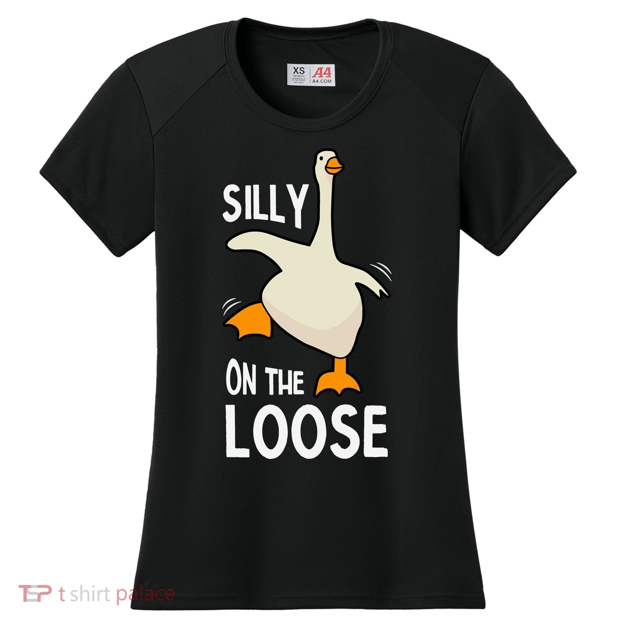Silly Goose On The Loose Stupid And Silly Goose Women's Cooling Performance Crew T-Shirt