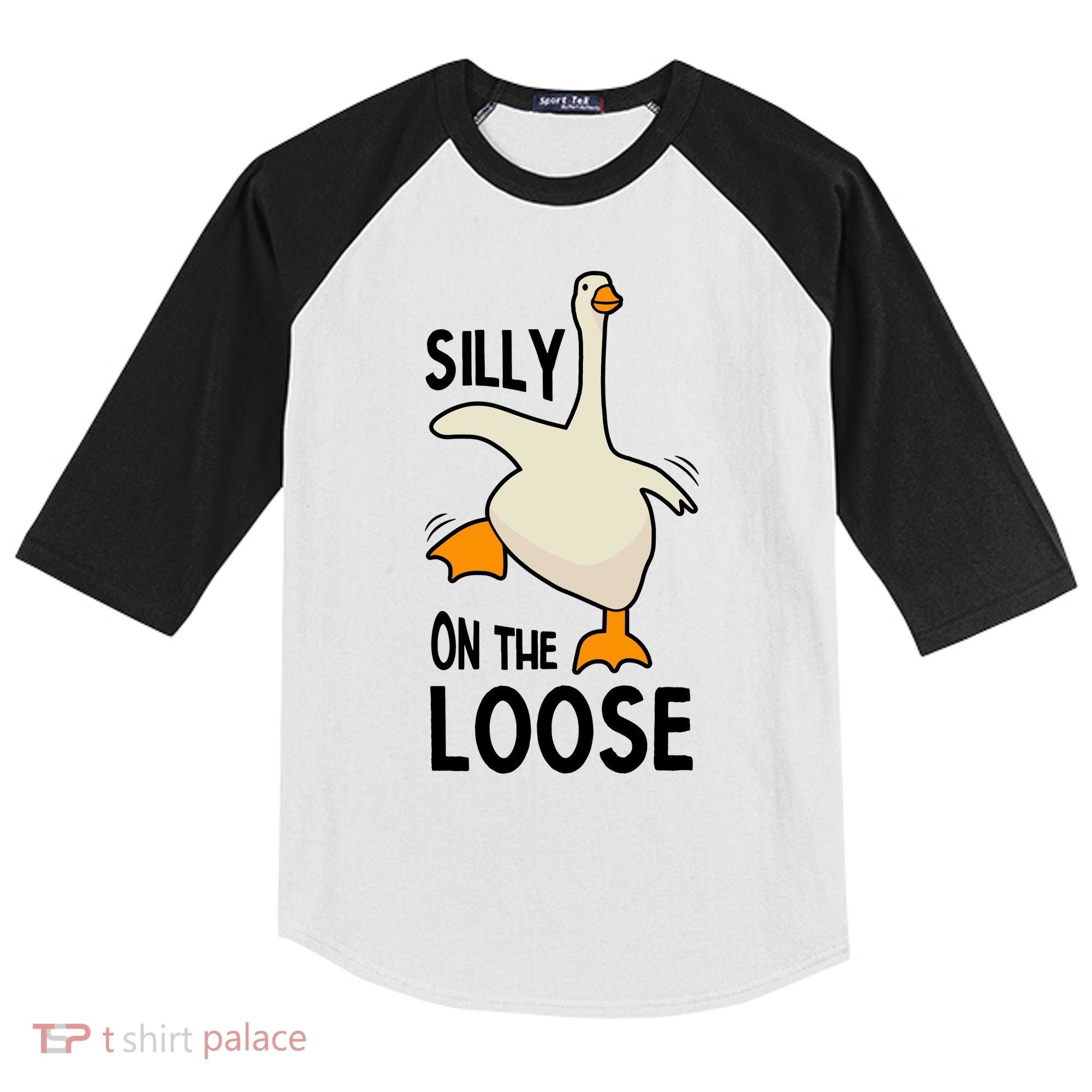 Silly Goose On The Loose Stupid And Silly Goose Kids Colorblock Raglan Jersey