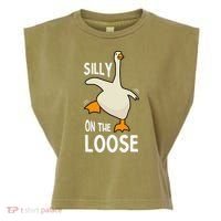 Silly Goose On The Loose Stupid And Silly Goose Garment-Dyed Women's Muscle Tee thumb 0