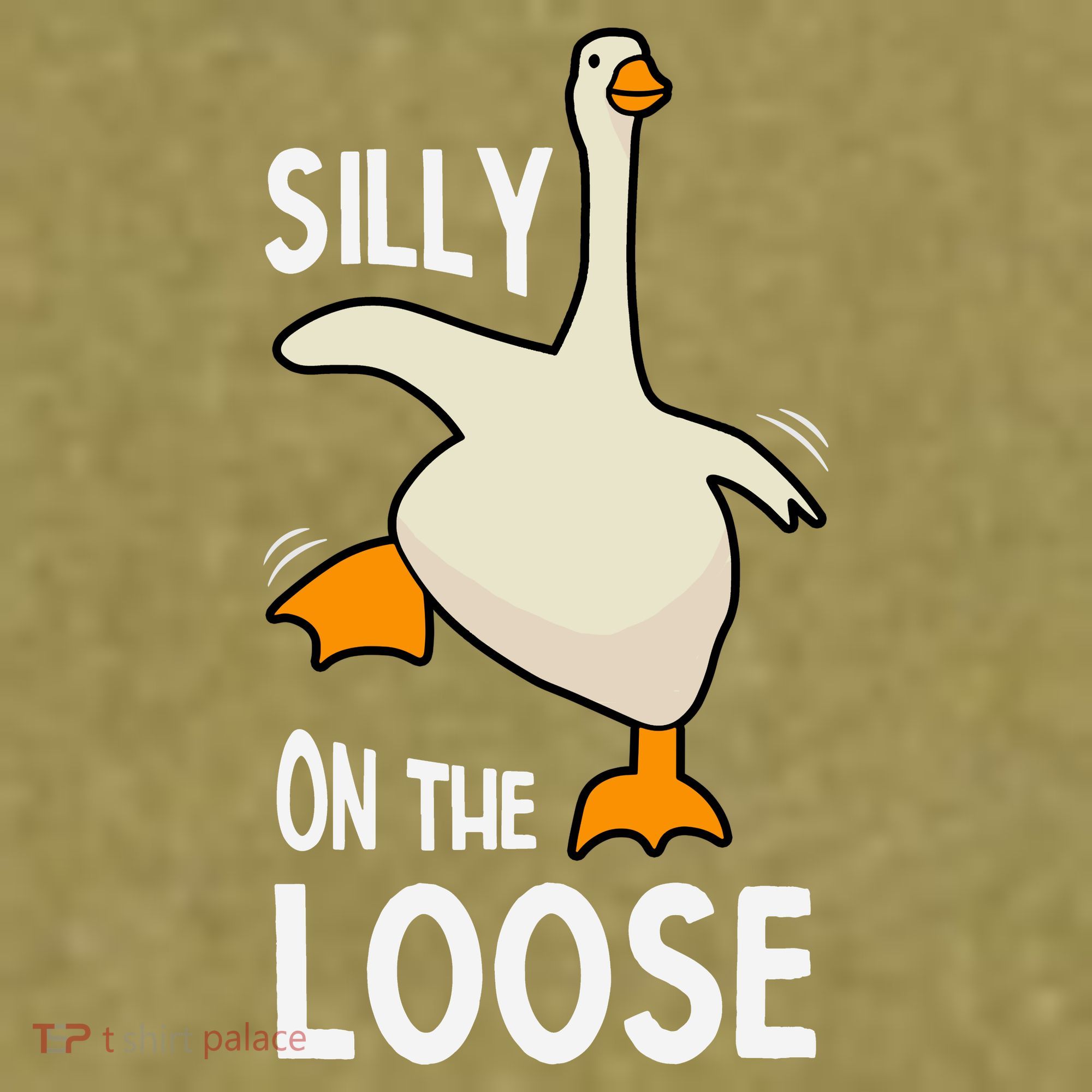 Silly Goose On The Loose Stupid And Silly Goose Garment-Dyed Women's Muscle Tee