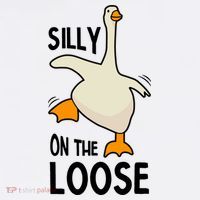 Silly Goose On The Loose Stupid And Silly Goose Garment-Dyed Sweatshirt thumb 2