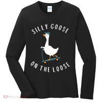 Silly Goose On The Loose Women's Long Sleeve Shirt thumb 0