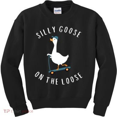 Silly Goose On The Loose Kids Sweatshirt