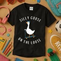Silly Goose On The Loose Kids T-Shirt thumb 3