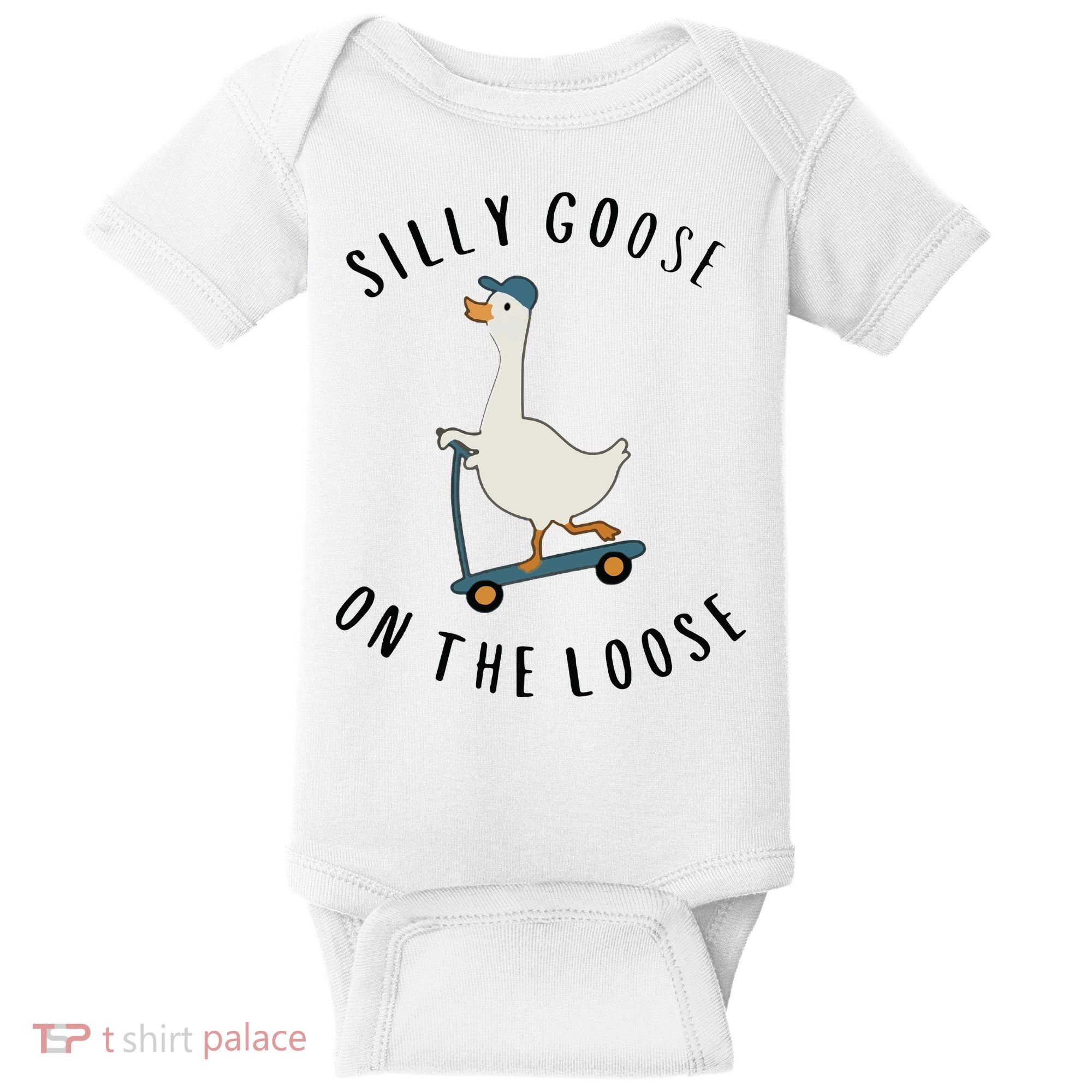 Silly Goose On The Loose Baby Bodysuit