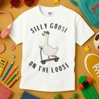 Silly Goose On The Loose Kids T-Shirt thumb 3