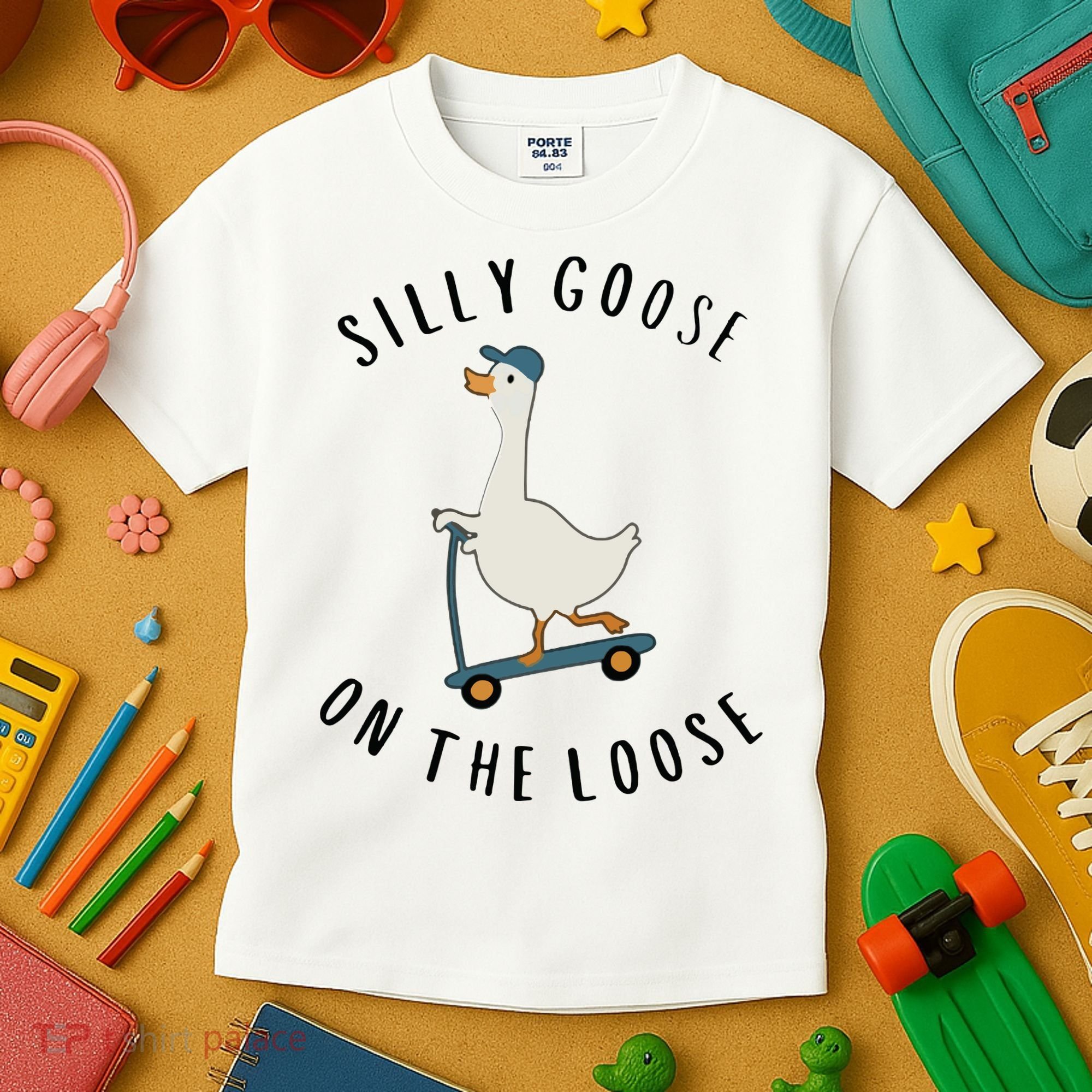 Silly Goose On The Loose Kids T-Shirt