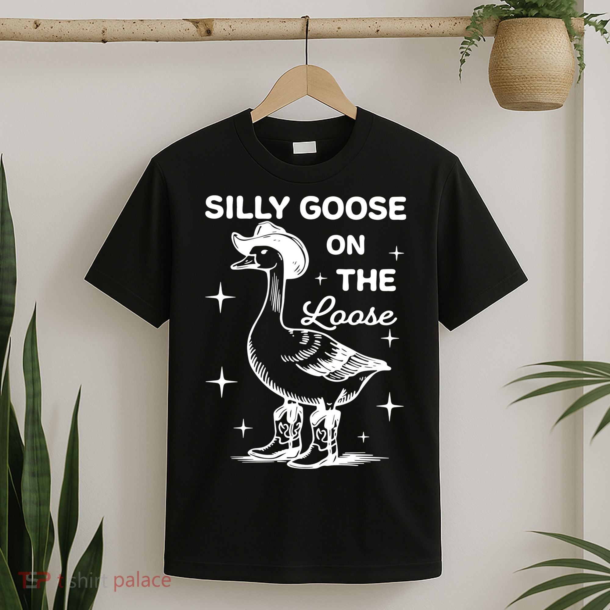 Silly Goose On The Loose Funny Cowgirl T-Shirt