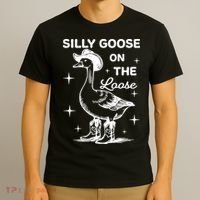 Silly Goose On The Loose Funny Cowgirl T-Shirt thumb 3