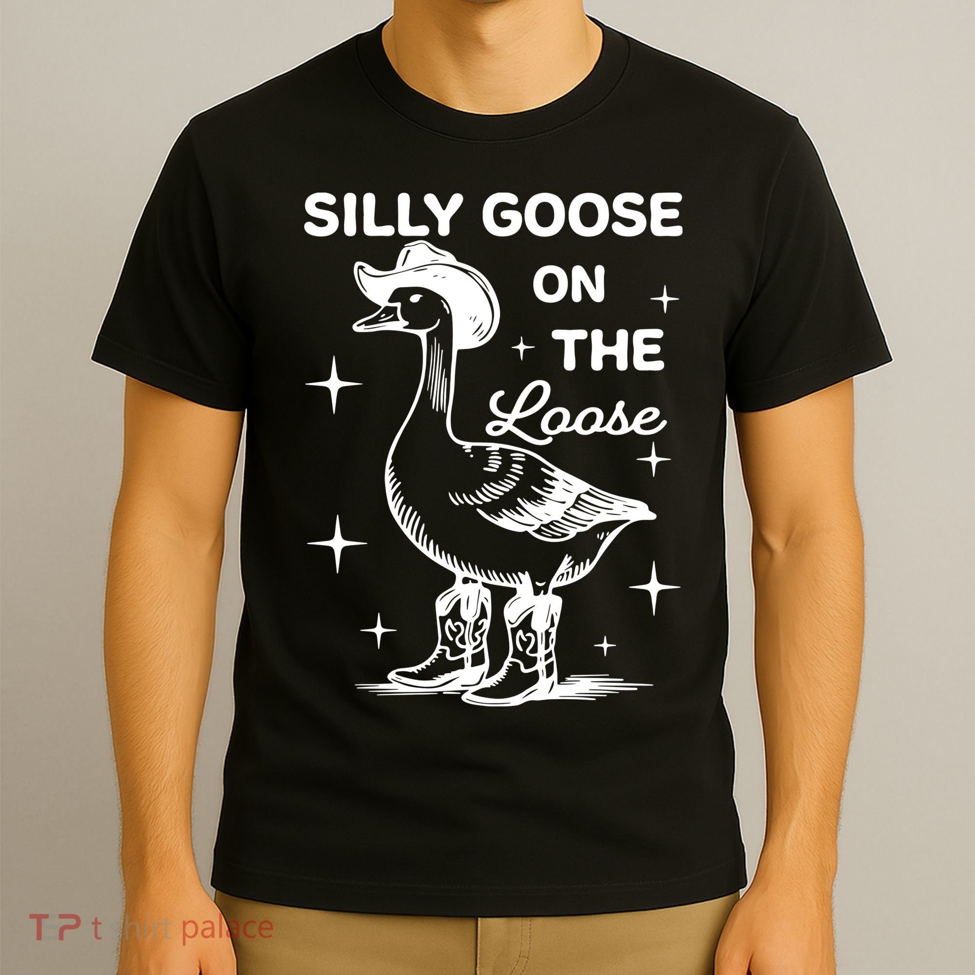 Silly Goose On The Loose Funny Cowgirl T-Shirt