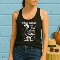 Silly Goose On The Loose Funny Cowgirl Women's Tank Top thumb 2