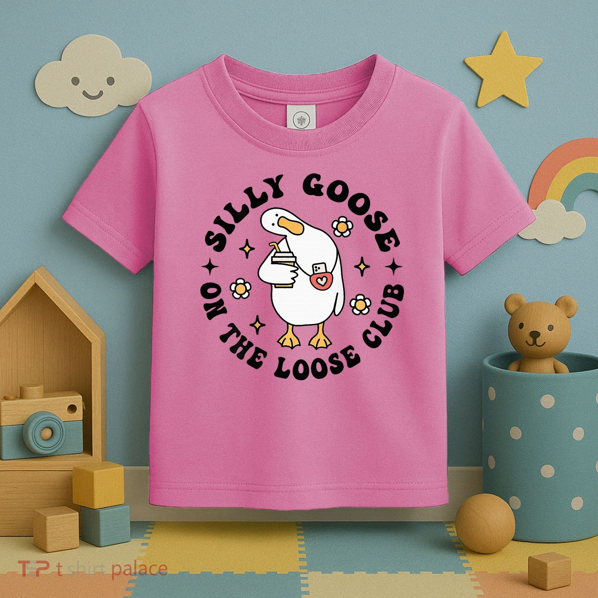 Silly Goose On The Loose Club Groovy Silly Goose Toddler T-Shirt