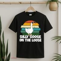 Silly Goose On The Loose Vintage Retro Sunset T-Shirt thumb 2