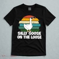 Silly Goose On The Loose Vintage Retro Sunset T-Shirt thumb 5