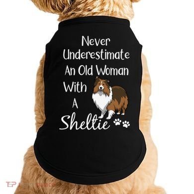 Sheltie Gift Old And Sheltie Funny Sheltie Mom Cool Gift Doggie Tank