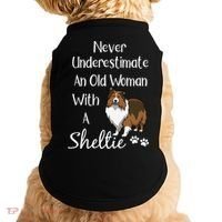 Sheltie Gift Old And Sheltie Funny Sheltie Mom Cool Gift Doggie Tank thumb 0