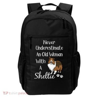 Sheltie Gift Old And Sheltie Funny Sheltie Mom Cool Gift Backpack