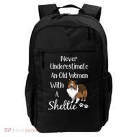 Sheltie Gift Old And Sheltie Funny Sheltie Mom Cool Gift Backpack thumb 0