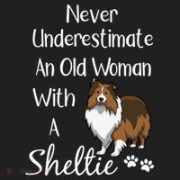 Sheltie Gift Old And Sheltie Funny Sheltie Mom Cool Gift Beanie thumb 2