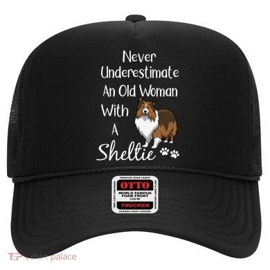 Sheltie Gift Old And Sheltie Funny Sheltie Mom Cool Gift Hat