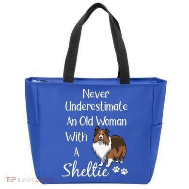 Sheltie Gift Old And Sheltie Funny Sheltie Mom Cool Gift Tote Bag