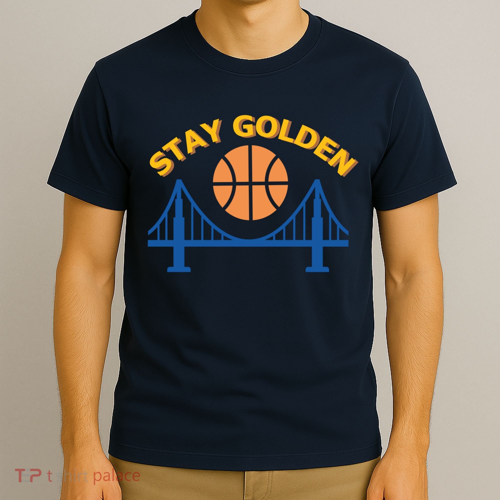 Stay Golden Oakland To San Francisco Basketball T-Shirt
