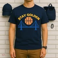 Stay Golden Oakland To San Francisco Basketball T-Shirt thumb 6
