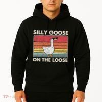 Silly Goose On The Loose Funny Silly Goose University Hoodie thumb 2