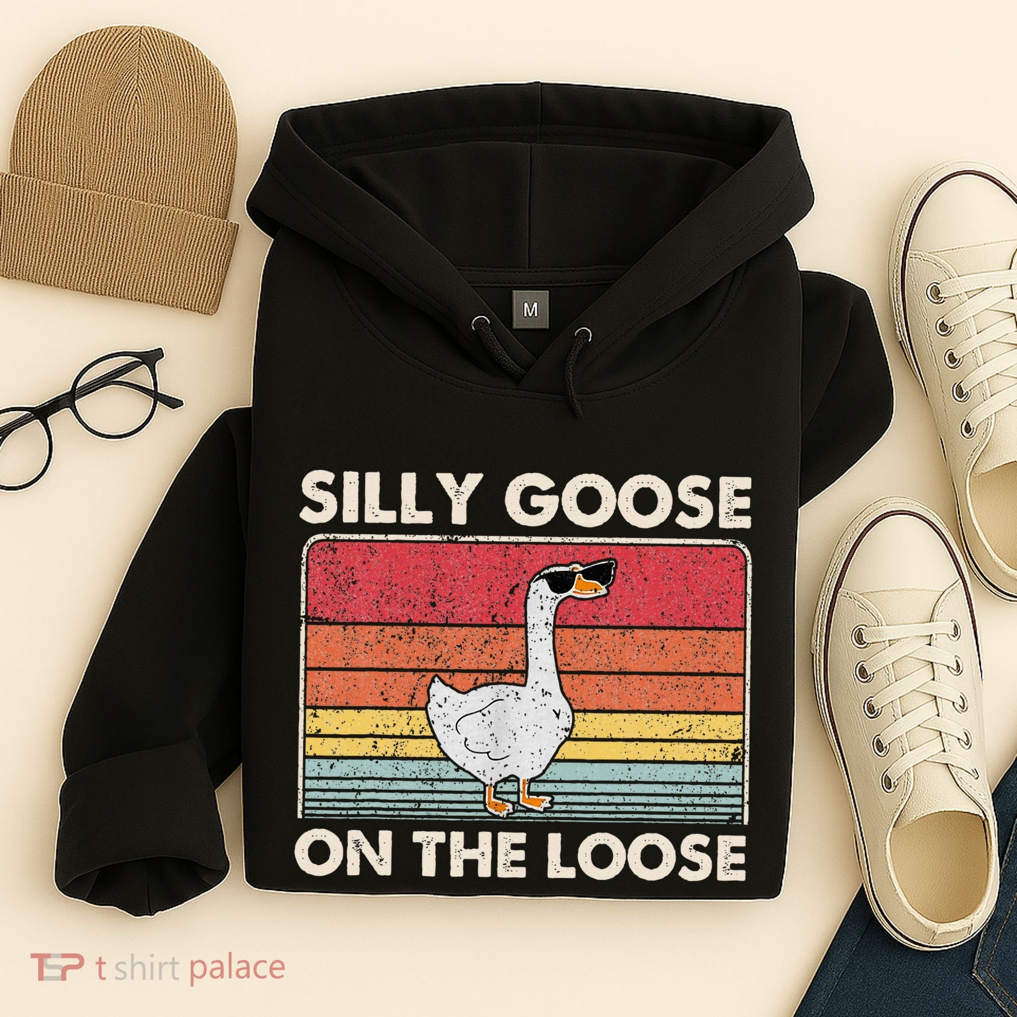 Silly Goose On The Loose Funny Silly Goose University Hoodie
