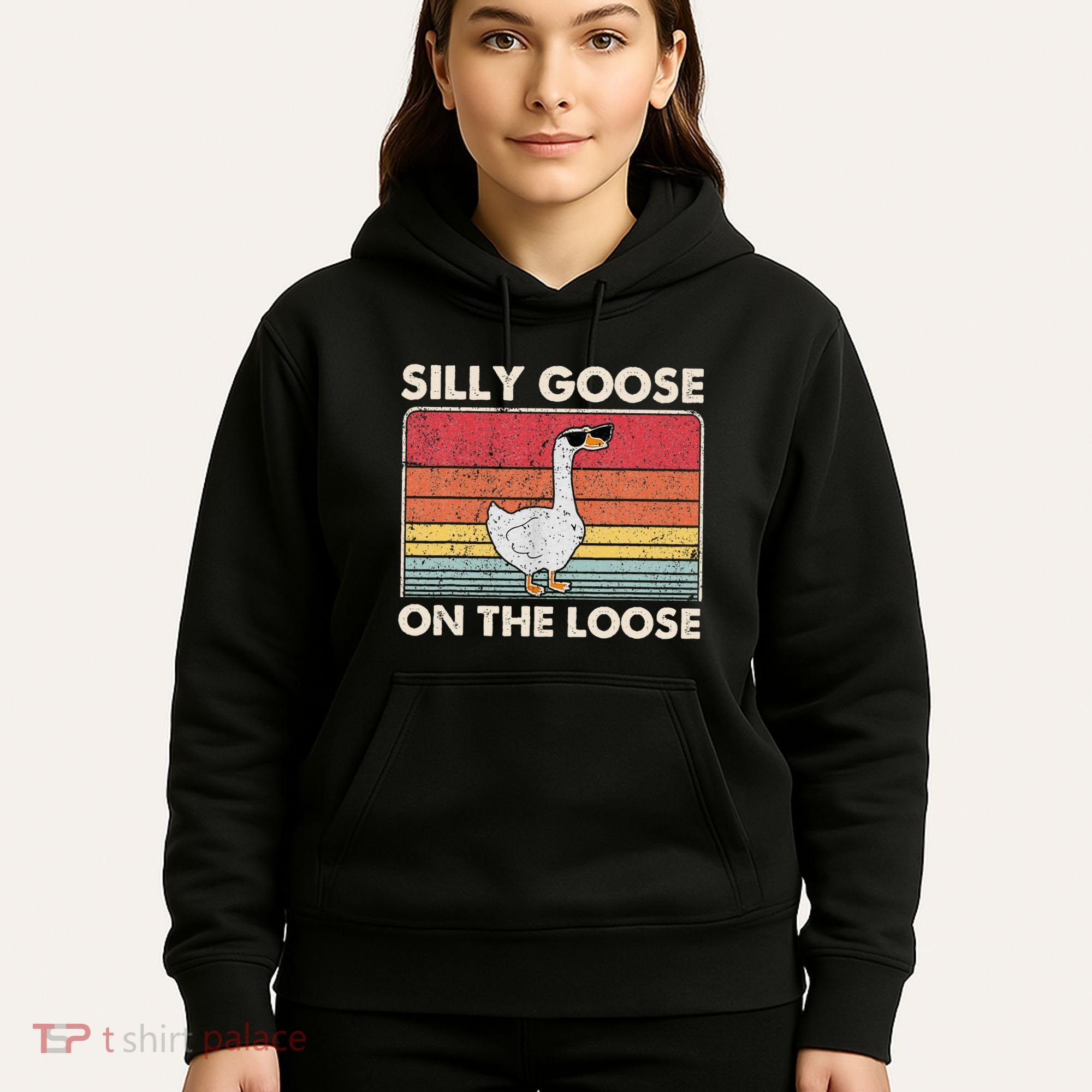 Silly Goose On The Loose Funny Silly Goose University Hoodie
