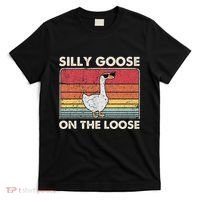 Silly Goose On The Loose Funny Silly Goose University T-Shirt thumb 0