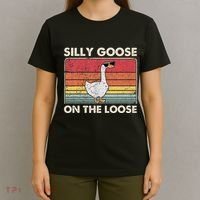 Silly Goose On The Loose Funny Silly Goose University T-Shirt thumb 4