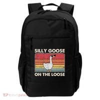 Silly Goose On The Loose Funny Silly Goose University Backpack thumb 0