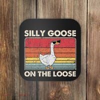 Silly Goose On The Loose Funny Silly Goose University Coaster thumb 0