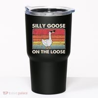 Silly Goose On The Loose Funny Silly Goose University Tumbler thumb 0