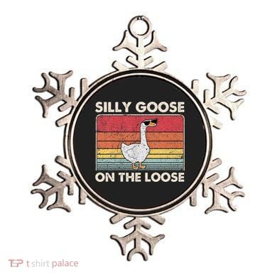 Silly Goose On The Loose Funny Silly Goose University Ornament