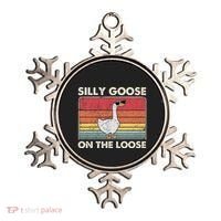Silly Goose On The Loose Funny Silly Goose University Ornament thumb 0