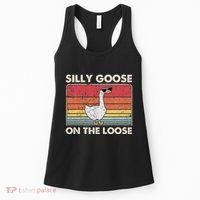 Silly Goose On The Loose Funny Silly Goose University Women's Tank Top thumb 0