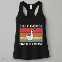 Silly Goose On The Loose Funny Silly Goose University Women's Tank Top thumb 3