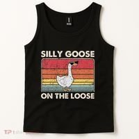 Silly Goose On The Loose Funny Silly Goose University Tank Top thumb 2