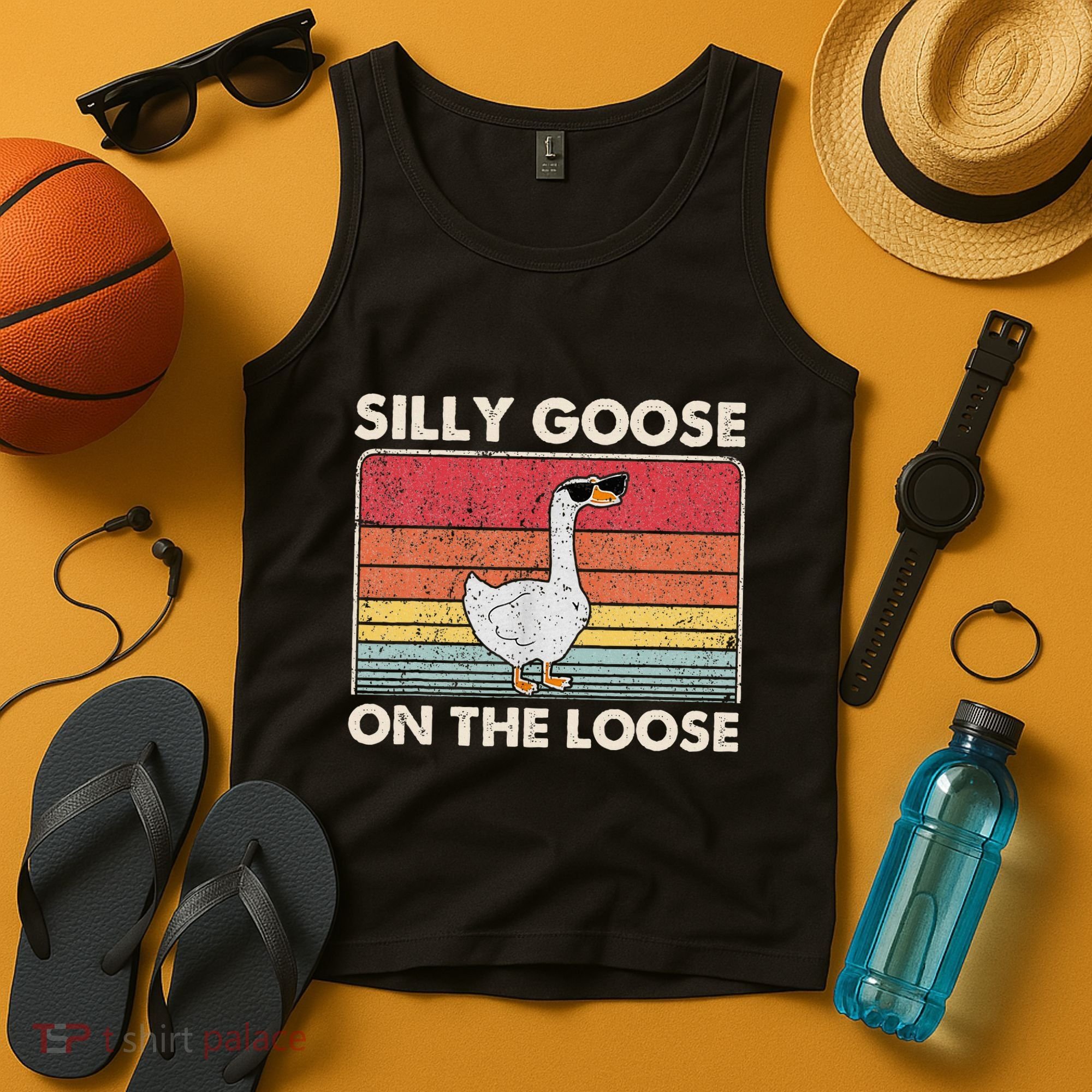 Silly Goose On The Loose Funny Silly Goose University Tank Top
