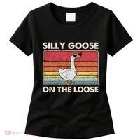 Silly Goose On The Loose Funny Silly Goose University Women's T-Shirt thumb 0