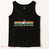 Silly Goose On The Loose Funny Silly Goose University Tank Top thumb 2