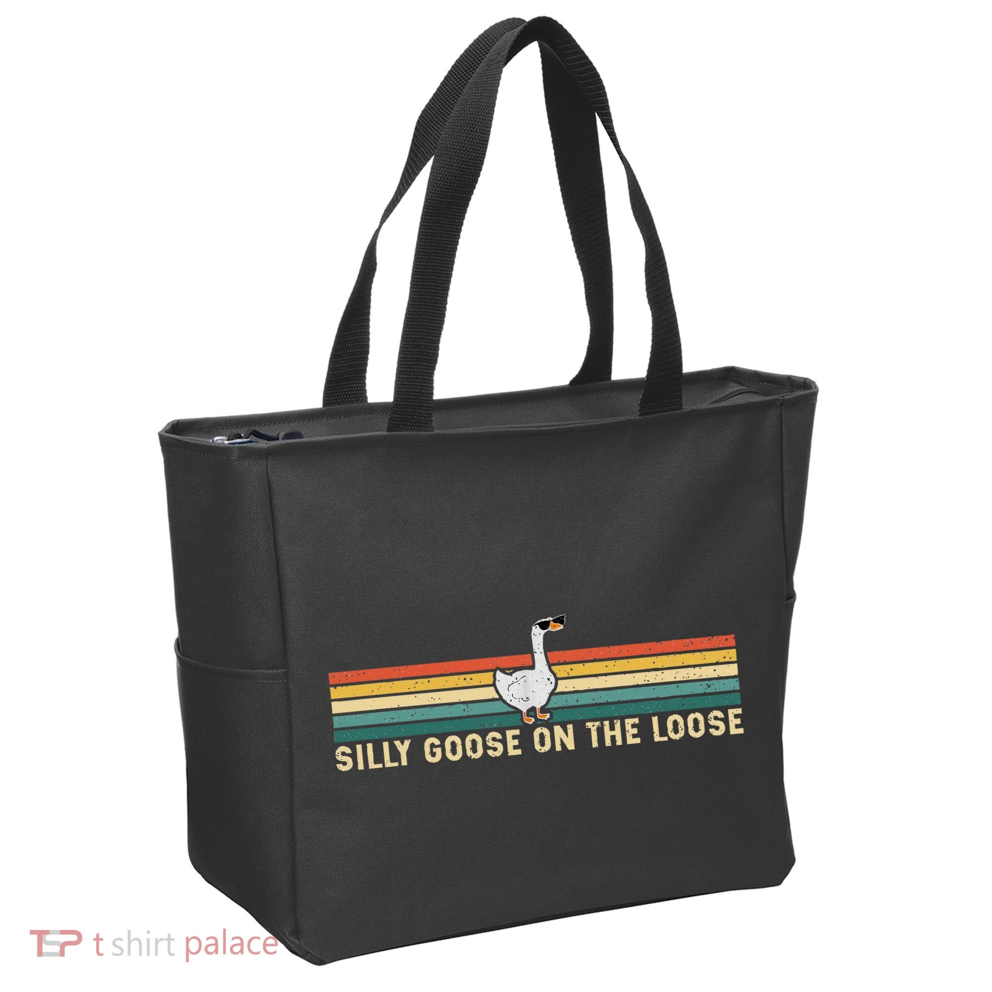 Silly Goose On The Loose Funny Silly Goose University Tote Bag