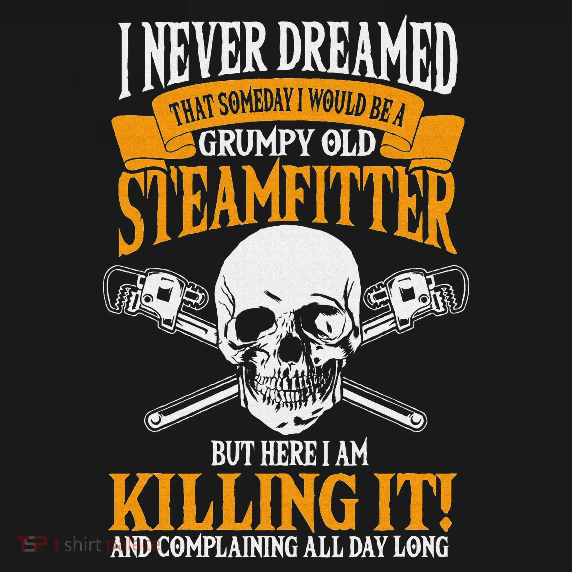 Steamfitter Grumpy Old Pipefitter Tradesman Plumber Pipe Doggie Tank