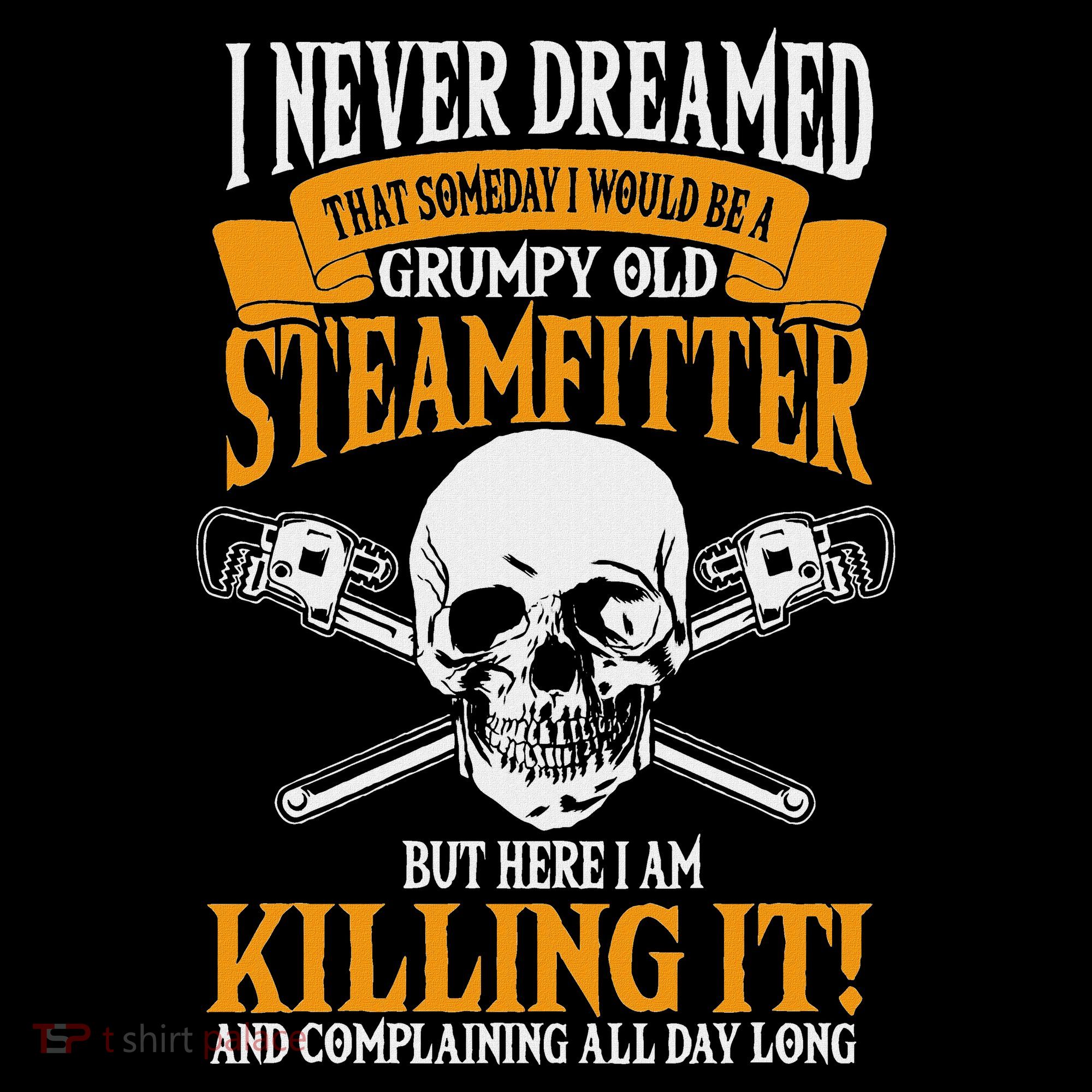 Steamfitter Grumpy Old Pipefitter Tradesman Plumber Pipe USA-Made Doggie Bandana