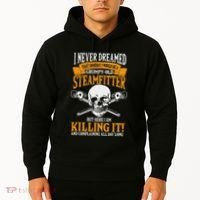 Steamfitter Grumpy Old Pipefitter Tradesman Plumber Pipe Hoodie thumb 2